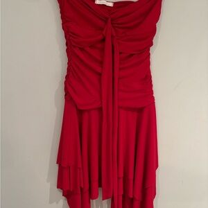 Strapless Red Women's Dress